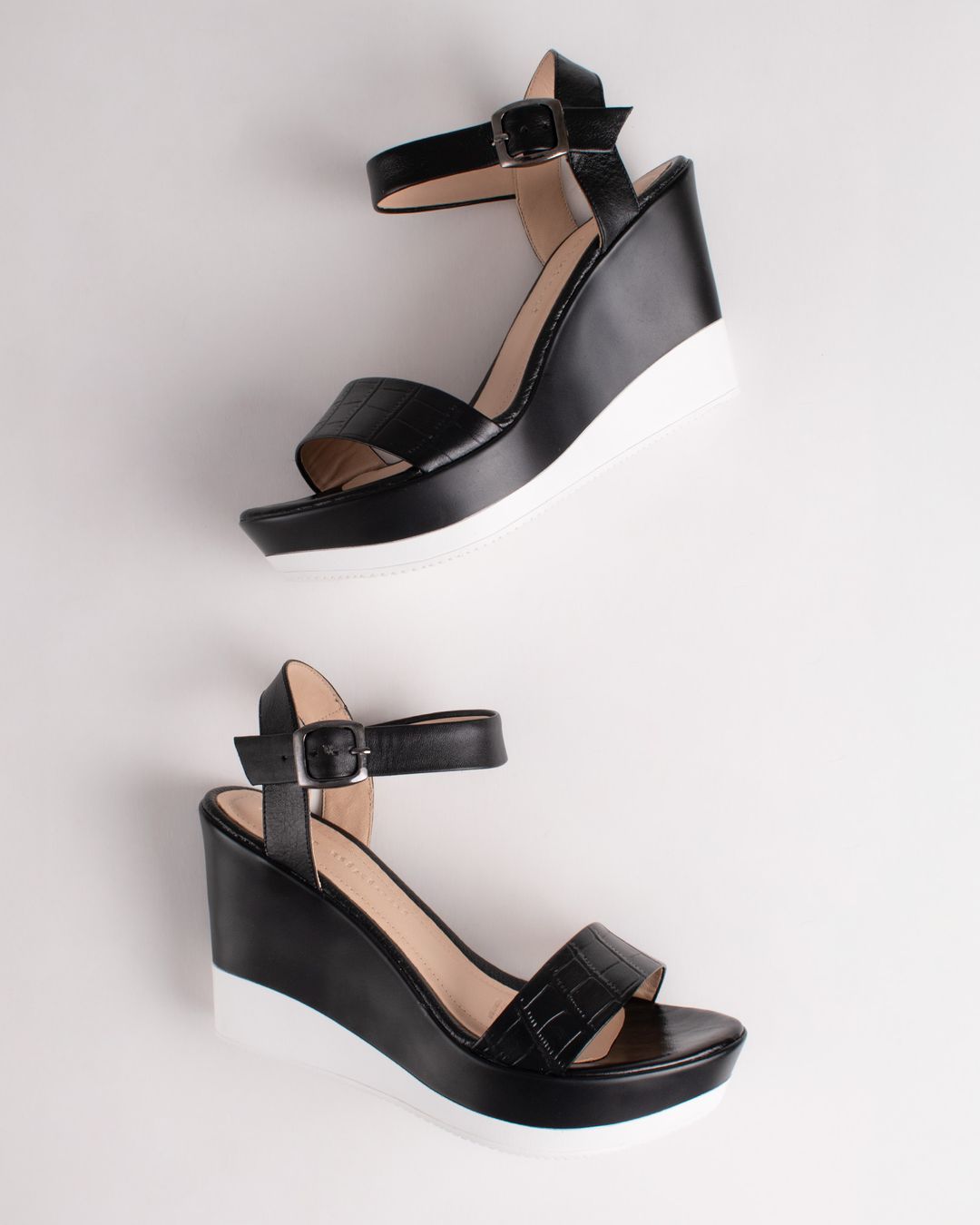 Beige Wedge Sandals thumbnail 2