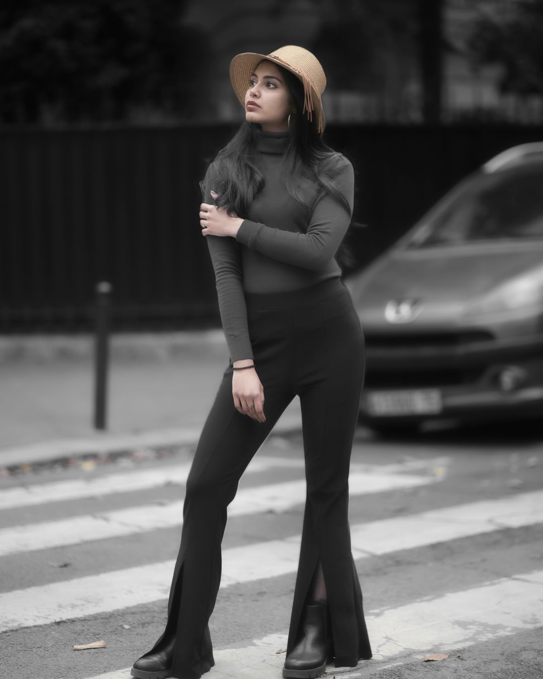 Black Flared Pants