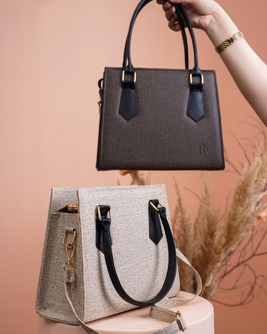 Embroidered Leather Tote thumbnail 2