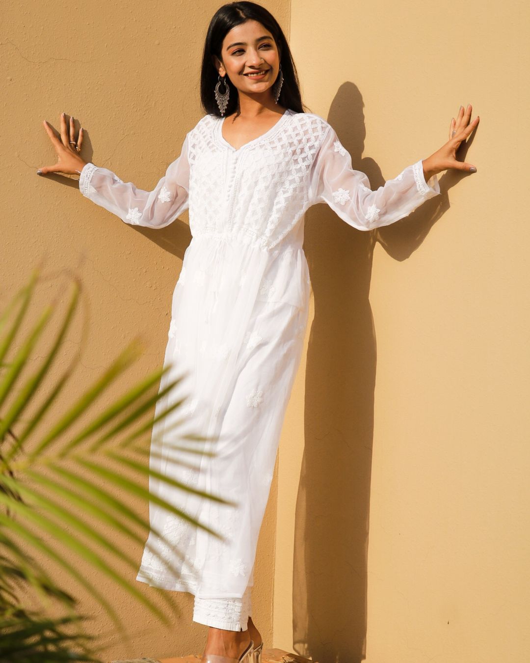 Pastel Chikankari Kurti