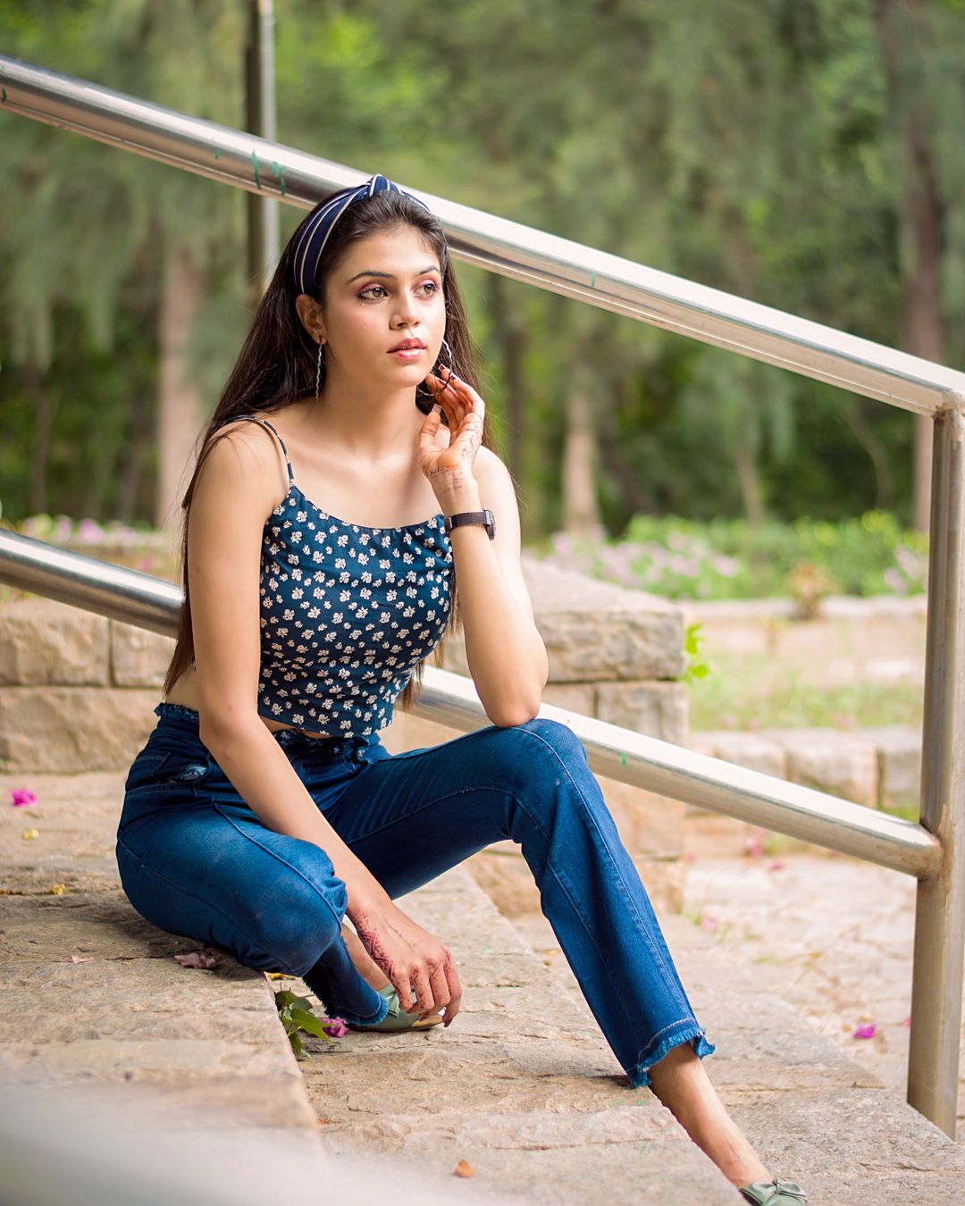 Printed Sleeveless Cami Top