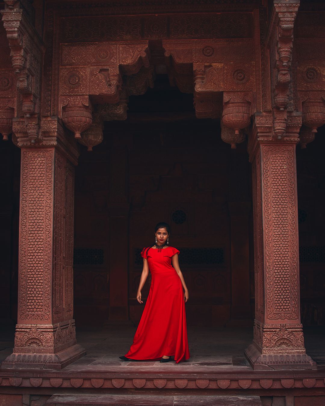 Red Long Gown