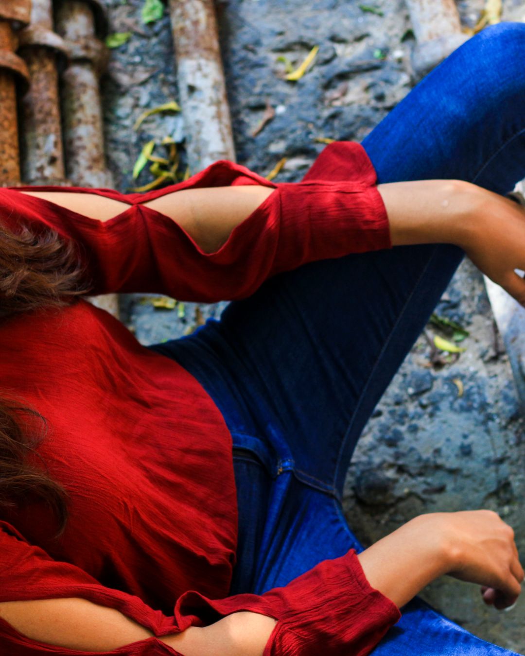 Red Long-Sleeve Top thumbnail 2