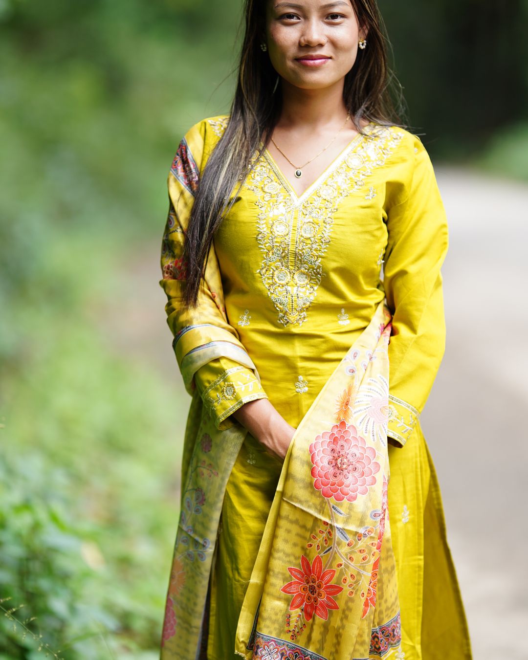 Yellow Long Gown thumbnail 3